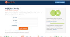 Desktop Screenshot of msfocus.com